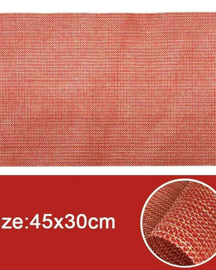 Elegant PVC Dining Table Placemats Set of 6 - Stylish Heat-Resistant Table Protection