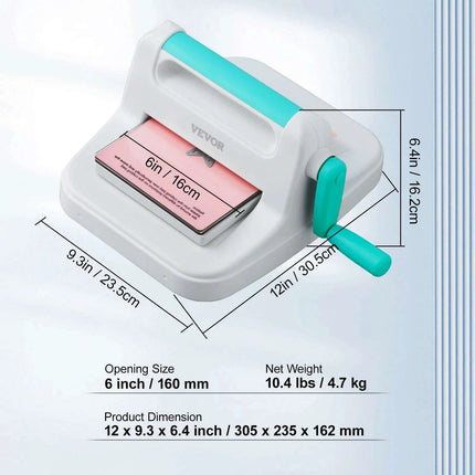 CraftMaster 6/9in Manual Die Cutting & Embossing Kit for Ultimate DIY Creations