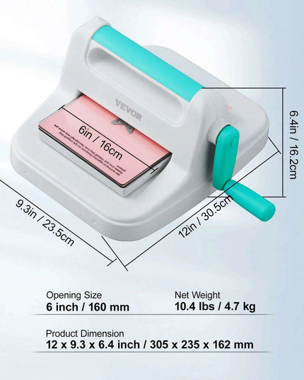 CraftMaster 6/9in Manual Die Cutting & Embossing Kit for Ultimate DIY Creations