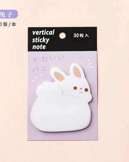 Animal Friends Sticky Note Collection - 30 Sheets of Fun Designs