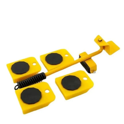 5-Piece Heavy-Duty Furniture Lifter & Mover Roller Set — 360° Swivel Wheels