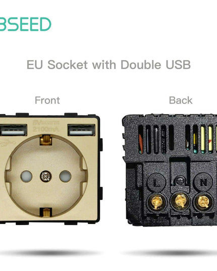 Luxurious Gold Glass Smart WiFi Wall Switch - Advanced Home Automation Solution