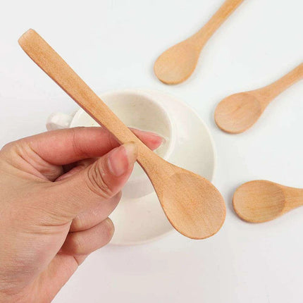 Bamboo Kitchen Spoon Set for Cooking and Serving - Available in 1, 5, 10, or 20 Pieces