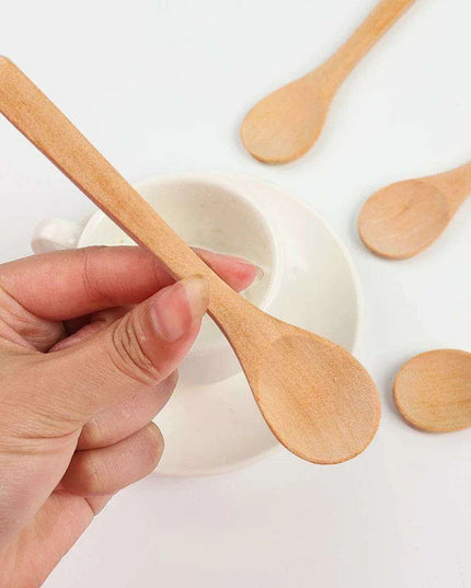Bamboo Kitchen Spoon Set for Cooking and Serving - Available in 1, 5, 10, or 20 Pieces