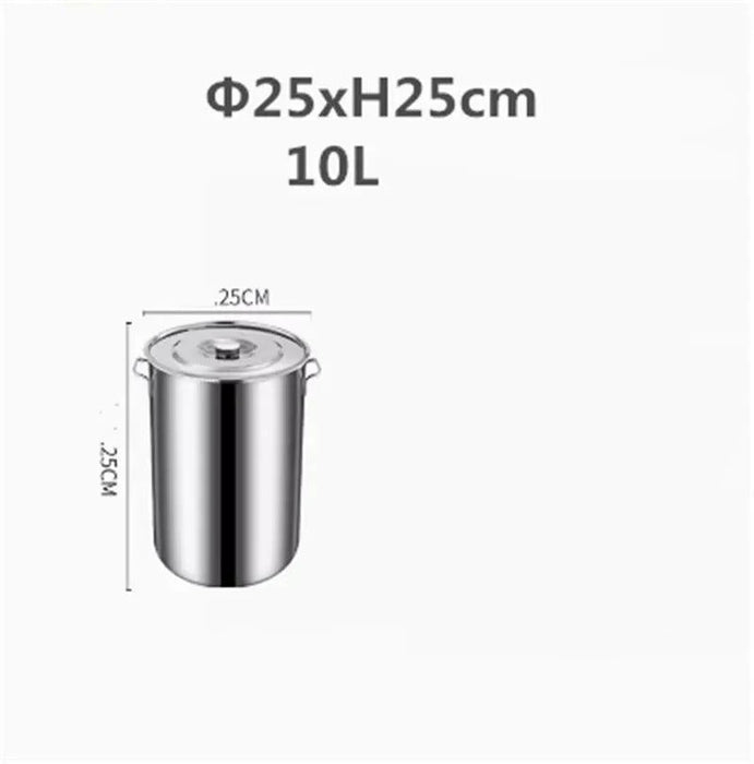 Versatile Stainless Steel Cooking Pot Set with Handle for Easy Transport