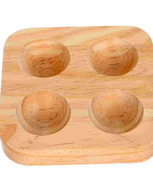 Charming Rustic Wooden Egg Organizer for Kitchen and Fridge Storage