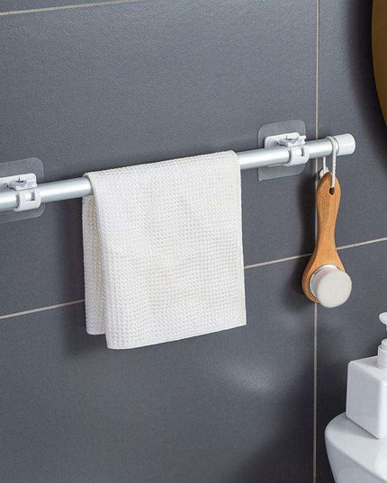 Heavy-Duty Waterproof Curtain Rod Brackets with Easy Peel-and-Stick Installation