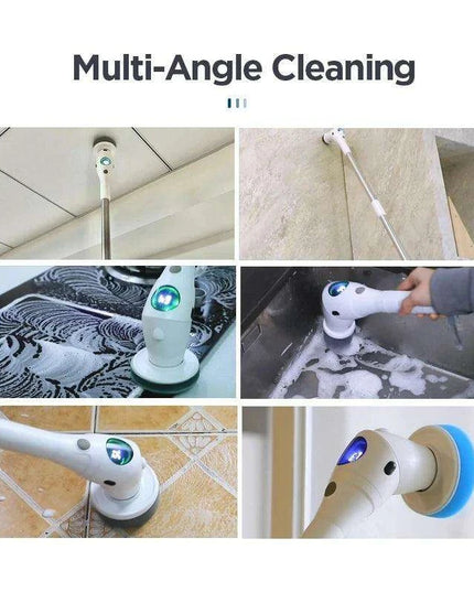 Ultimate Electric Scrubber System with Adjustable Speed and LED Illumination - Comprehensive Home Cleaning Solution