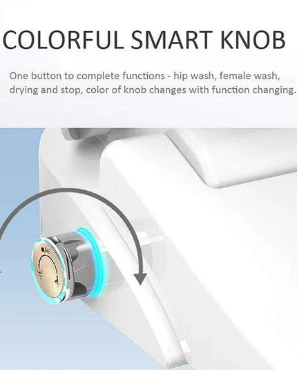 Smart EcoComfort Automatic Bidet Toilet Seat with Remote Control and Night Light