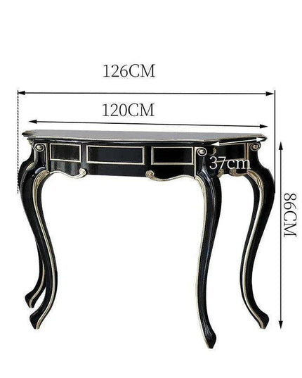 Retro Nordic Elegance Console Table - Timeless Entryway Decor Accent