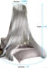 Chic Grey Lace Mosquito Net Canopy - Enchanting Sleep Sanctuary for Insect-Free Dreams