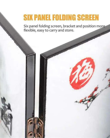 Elegant Mini Chinese Folding Screen for Decorative Home Division