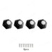 Versatile 360° Mini Swivel Caster Wheel Set - 4Pcs Stainless Steel & Nylon Adhesive Furniture Movers