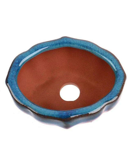 Sleek 7.5*5.7*4cm Ceramic Bonsai Pot - Modern Decorative Planter with Drainage System