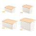 8PCS All-in-One Lidded Plastic Storage Bins Set