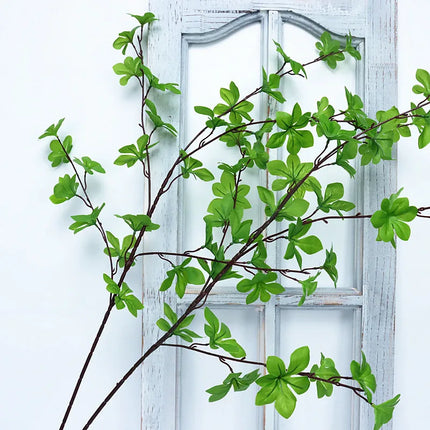7-up Store 100cm Hanging Clock Tree - Realistic Potted Green Plant Dec