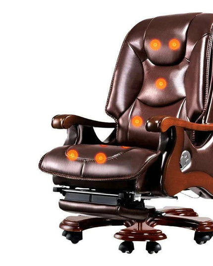 Ergonomic Luxury Leather Rolling Chair