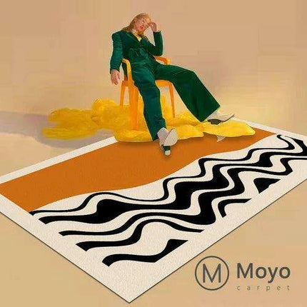 Chic Nordic-Inspired Eco-Friendly Rug Collection for Stylish Home Interiors - Customizable Sizes Available