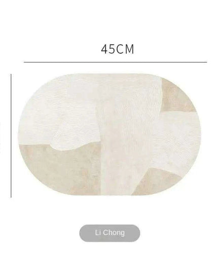 Sophisticated Oval Leather Dining Placemats Set with Heat Resistance and Non-Slip Design - Perfect for Every Meal