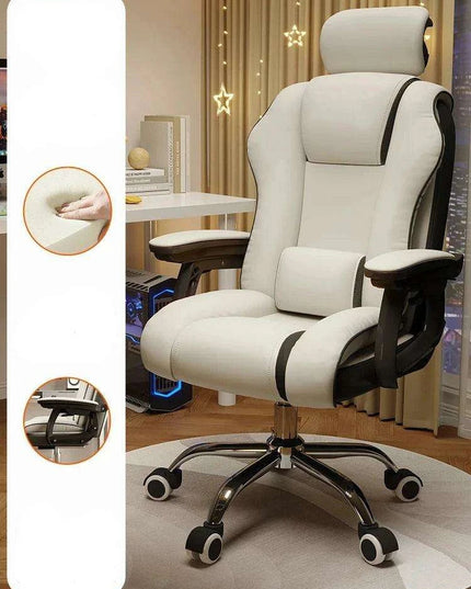 Pink Gaming Throne with Rolling Massage - Elevate Your Workspace!