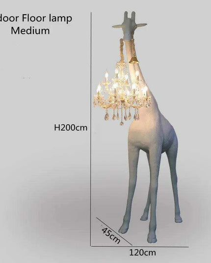 Elegant Giraffe Standing Lamp