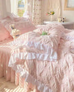 Pink / Flat Bed Sheet / King Cover 200x230cm