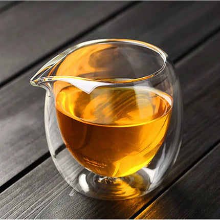 Double Wall Glass Tea Pitcher — Gongdao Fair Cup | 100–300ml