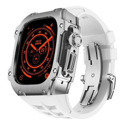 Premium 49mm Stainless Steel Apple Watch Case and Band - Redefine Your Elegance
