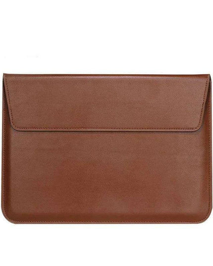Sleek PU Leather Laptop Sleeve - Compatible with MacBook and Huawei - Chic Tech Accessory for Everyday Use