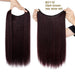20-Inch Versatile Adjustable Invisible Wire Hair Extensions - Curly and Sleek Options