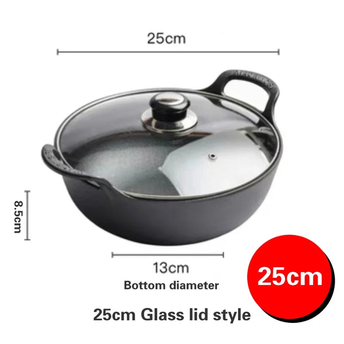 Traditional Cast Iron Pot for Chinese and Japanese Cooking - Elevate Your Kitchen Skills