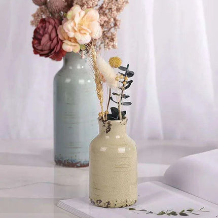 Elegant Blue Ceramic Vases Trio for Stylish Home Enhancement