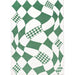 Elegant Green Checkerboard Area Rug for Sophisticated Home Interiors