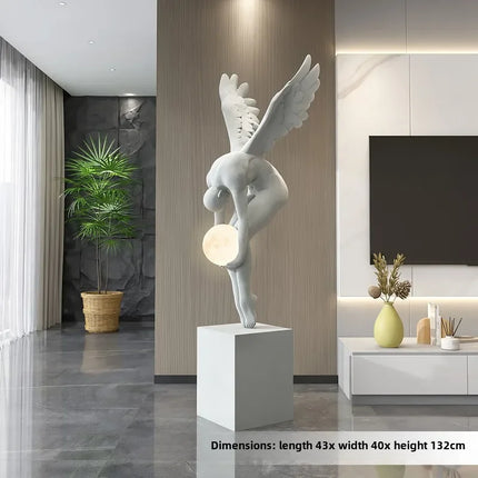 132CM Indoor Home Decoration Angel Figure sculpture Modern Art Luxury