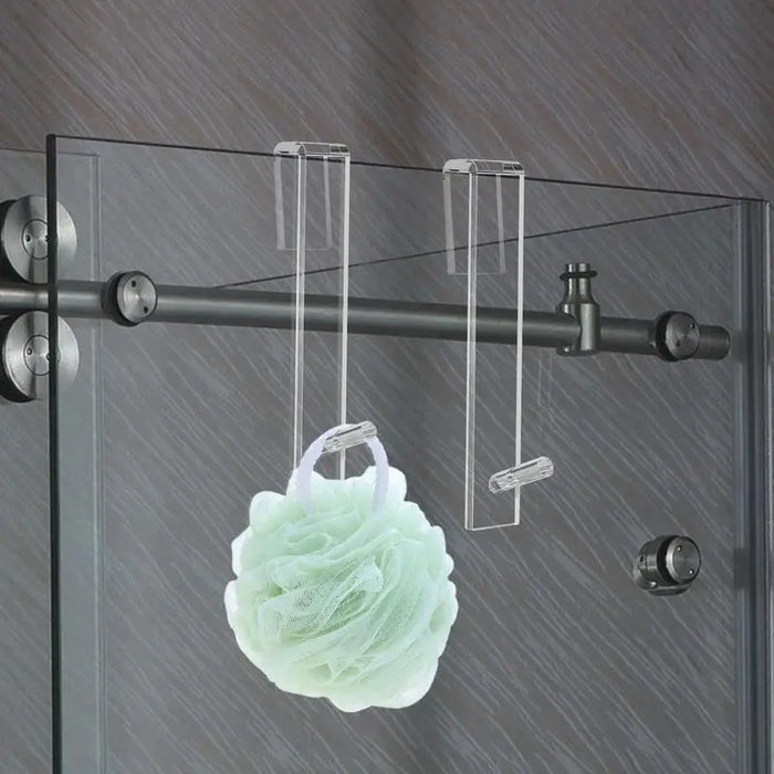 Acrylic Bathroom Shower Door Hooks - Hassle-Free Installation for Glass Doors