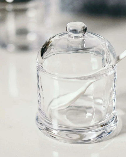 Elegant Glass Spice Jars with Lids for an Upscale Kitchen
