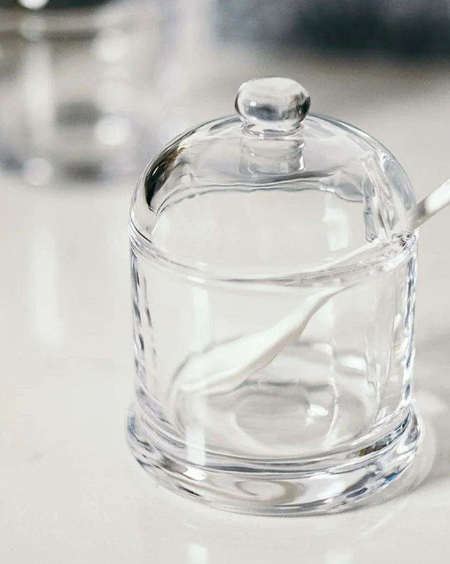 Elegant Glass Spice Jars with Lids for an Upscale Kitchen
