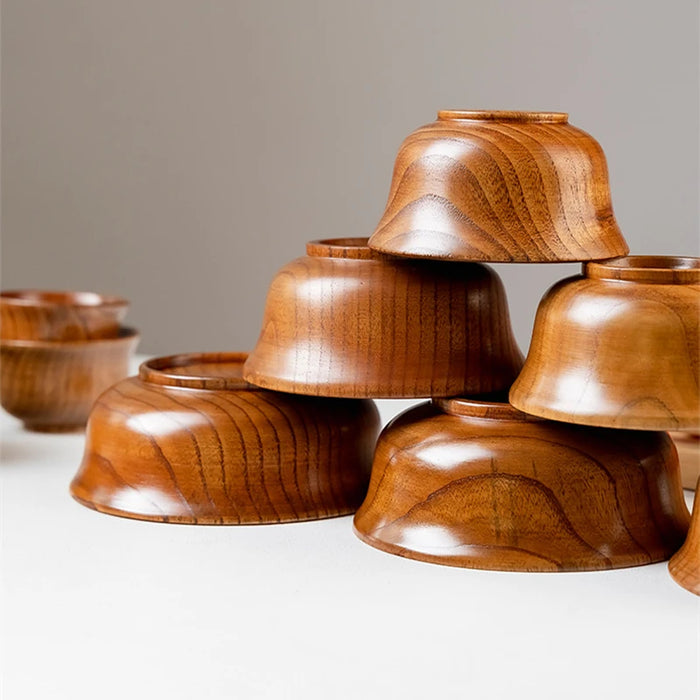 Japanese Style Wooden Bowls
