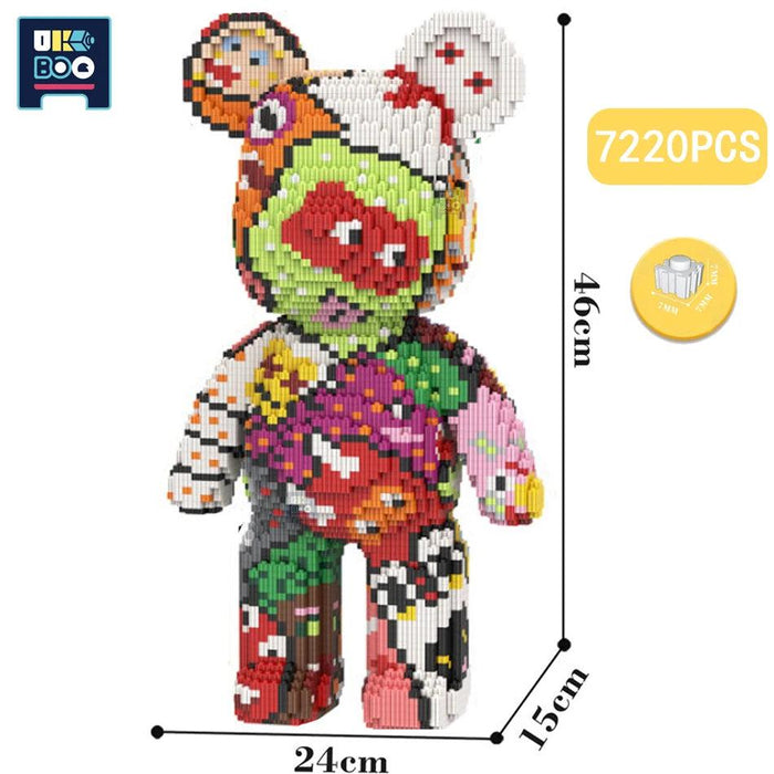 Adorable Bear Cub Building Block Set with Easy Storage - Inspire Creativity and Learning