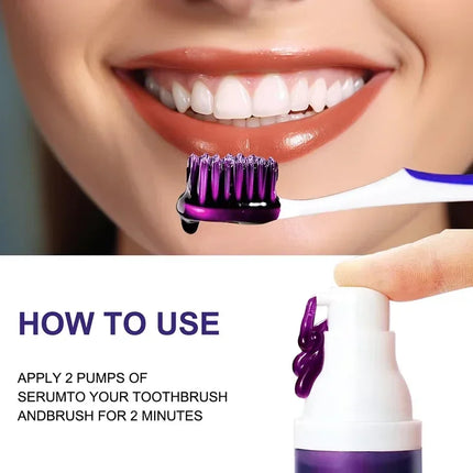 Whitening Toothpaste Pump - Natural Stain Removal & Fresh Breath Formula