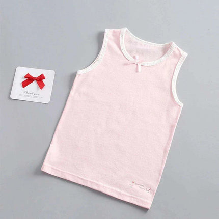 Colorful Cartoon Cotton Tank Tops for Girls - 3-Piece Summer Undershirt Set