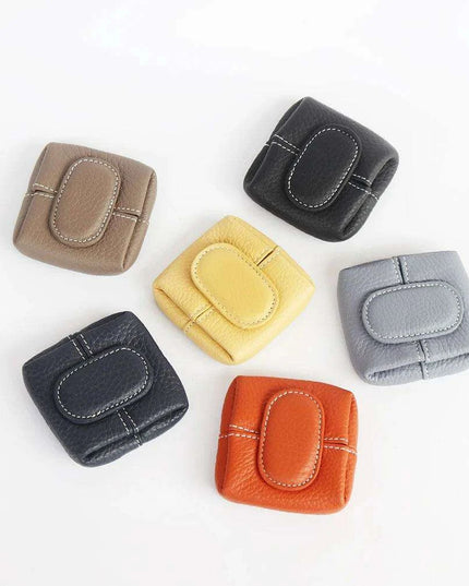 Chic Personalized Cowhide Leather Coin Wallet with Practical Storage Features