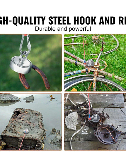 Revolutionary Double-Sided Magnet Fishing Kit with 1200lbs Capacity