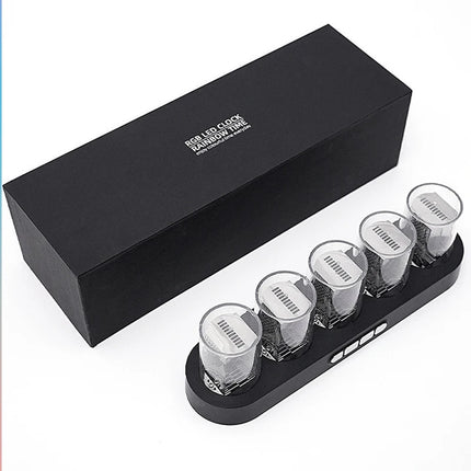 Digital Nixie-Style LED Clock with RGB Lighting and USB Output