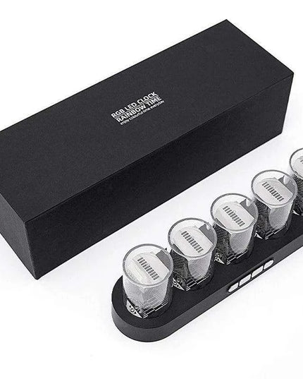 Customizable RGB LED Nixie Tube Clock - Luxurious Gift for Gamers and Stylish Desktop Decor