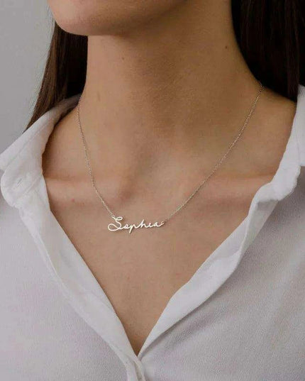 Custom Handcrafted Name Necklace with Personal Signature