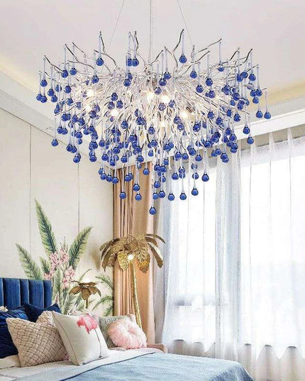 Enchanting Pink Crystal Chandelier