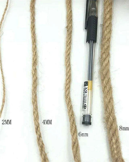Rustic Charm Handmade Jute Rope Bundle - Premium Crafting Essentials for Creative Projects