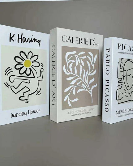 Elegant 3-Piece Decorative Faux Book Set for Home Décor