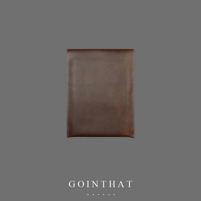 Sleek Leather A4 Document Organizer and Tech Case - Your Essential Business Companion